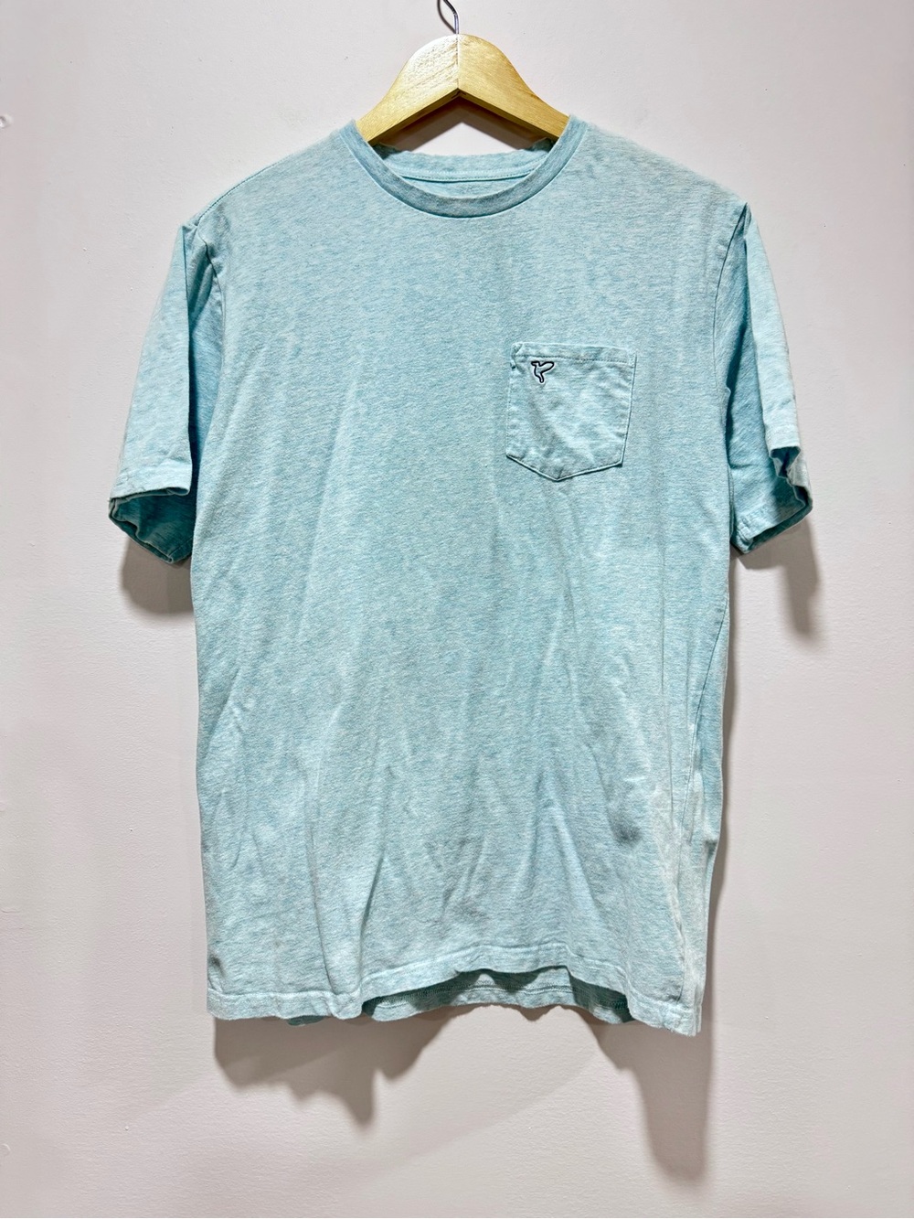 Birddogs Blue Heather Pocket Logo T-Shirt Size L